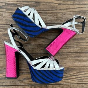 Jeffrey Campbell Rockin' Out Ankle Strap Platform Sandal